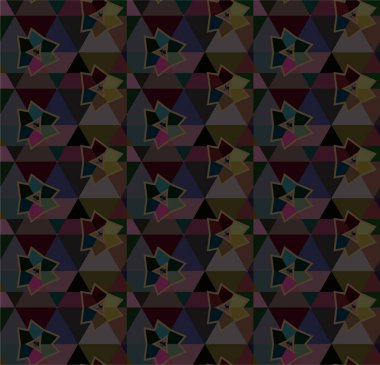 Geometrik süslemeli vektör deseni. Kusursuz tasarım dokusu 