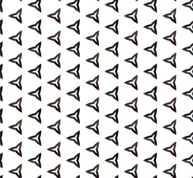 Geometrik süslemeli vektör deseni. Kusursuz tasarım dokusu 