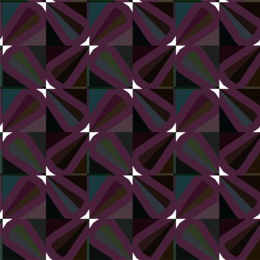 Geometrik süslemeli vektör deseni. Kusursuz tasarım dokusu 