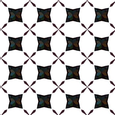 Soyut geometrik süslemesiz desen. tasarım arkaplanı, vektör illüstrasyonu