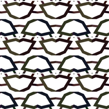 Geometrik süslemeli vektör deseni. Kusursuz tasarım dokusu 