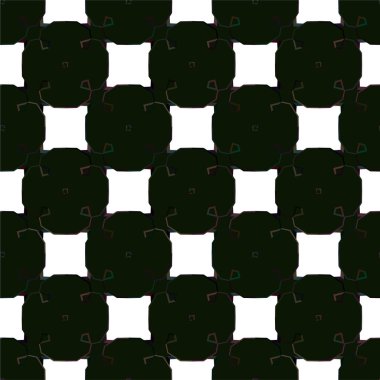 Geometrik süslemeli vektör deseni. Kusursuz tasarım dokusu 