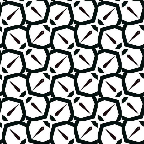 Abstrakte Geometrische Ornamentale Nahtlose Muster Design Hintergrund Vektorillustration — Stockvektor