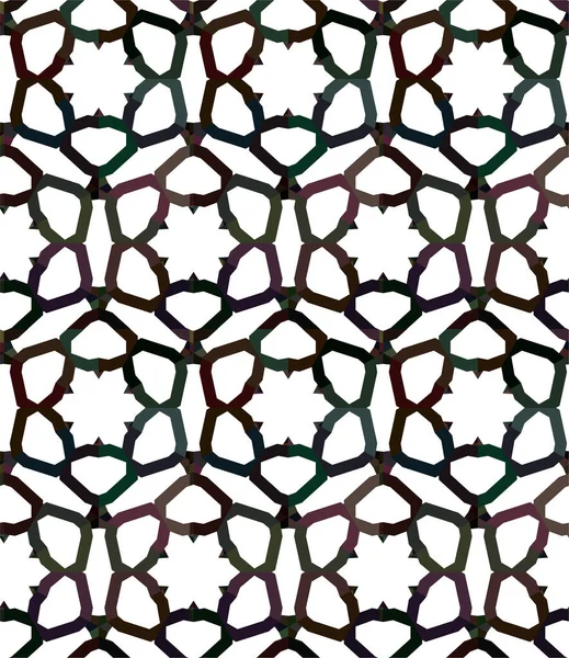 Abstrakte Geometrische Ornamentale Nahtlose Muster Design Hintergrund Vektorillustration — Stockvektor