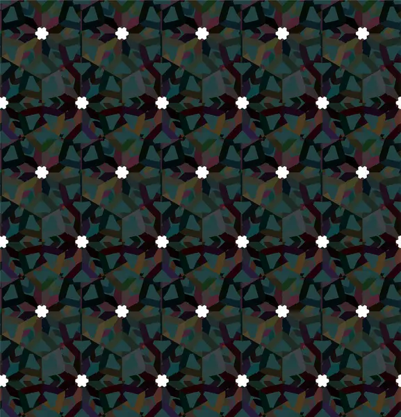 Patrón Vectorial Ornamental Geométrico Textura Diseño Sin Costuras — Archivo Imágenes Vectoriales