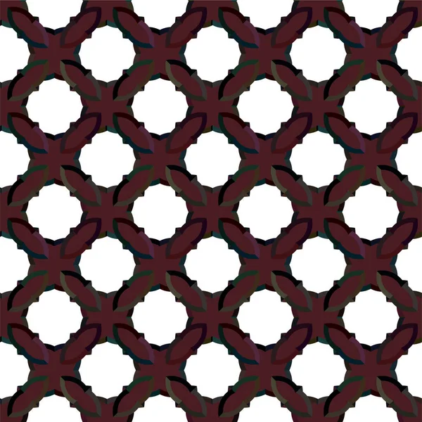 Abstracto Geométrico Ornamental Patrón Sin Costura Fondo Diseño Ilustración Vectorial — Archivo Imágenes Vectoriales