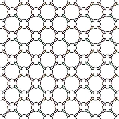 Geometrik süslemeli vektör deseni. Kusursuz tasarım dokusu 