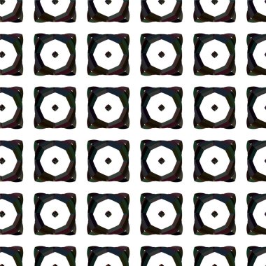 Geometrik süslemeli vektör deseni. Kusursuz tasarım dokusu 