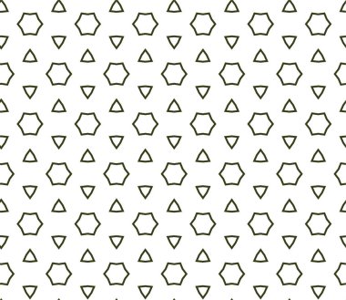Soyut geometrik süslemesiz desen. tasarım arkaplanı, vektör illüstrasyonu