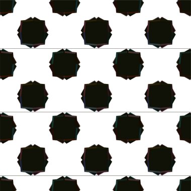 Geometrik süslemeli vektör deseni. Kusursuz tasarım dokusu 