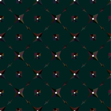 Geometrik süslemeli vektör deseni. Kusursuz tasarım dokusu 