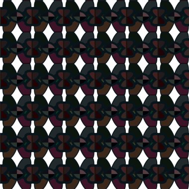 Geometrik süslemeli vektör deseni. Kusursuz tasarım dokusu 