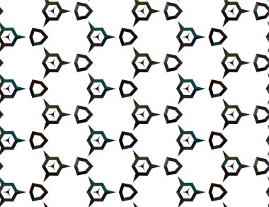 Geometrik süslemeli vektör deseni. Kusursuz tasarım dokusu 