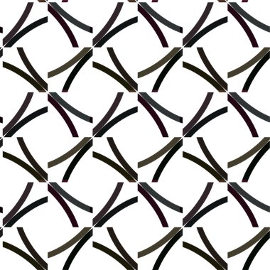 Geometrik süslemeli vektör deseni. Kusursuz tasarım dokusu 