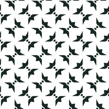 Geometrik süslemeli vektör deseni. Kusursuz tasarım dokusu 