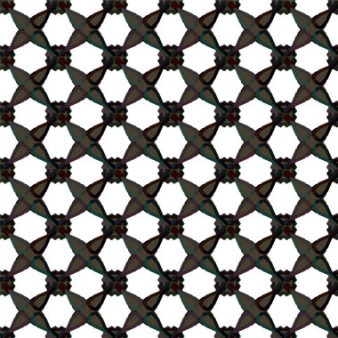 Geometrik süslemeli vektör deseni. Kusursuz tasarım dokusu 