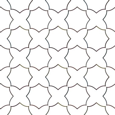 Geometrik süslemeli vektör deseni. Kusursuz tasarım dokusu 