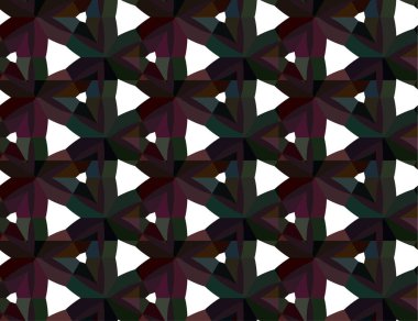 Geometrik süslemeli vektör deseni. Kusursuz tasarım dokusu 