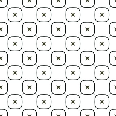 Geometrik süslemeli vektör deseni. Kusursuz tasarım dokusu 