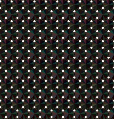 Geometrik süslemeli vektör deseni. Kusursuz tasarım dokusu 