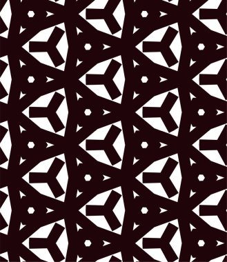 Geometrik süslemeli vektör deseni. Kusursuz tasarım dokusu 