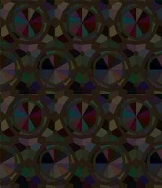 Geometrik süslemeli vektör deseni. Kusursuz tasarım dokusu 