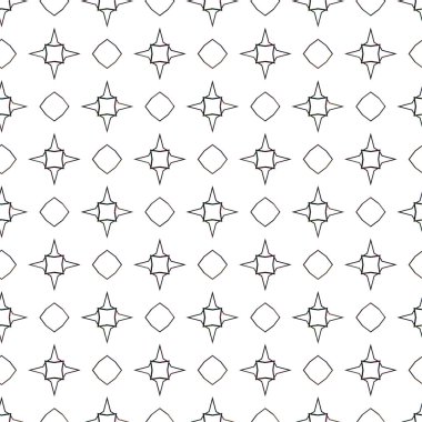 Geometrik süslemeli vektör deseni. Kusursuz tasarım dokusu 