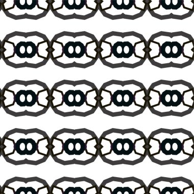 Geometrik süslemeli vektör deseni. Kusursuz tasarım dokusu 