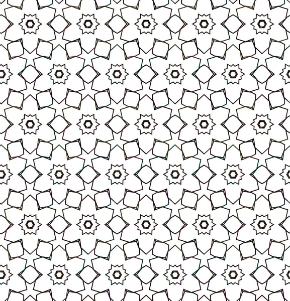 Абстрактный Геометрический Орнаментальный Бесшовный Рисунок Фон Проектирования Векторная Иллюстрация — стоковый вектор