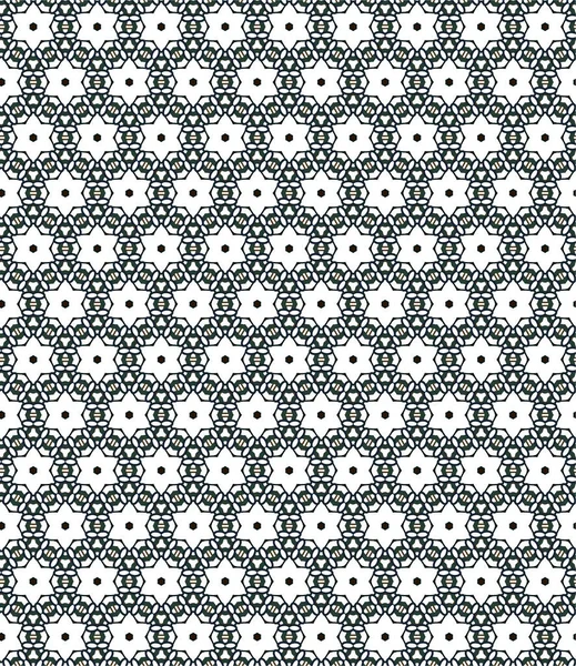 Abstracto Geométrico Ornamental Patrón Sin Costura Fondo Diseño Ilustración Vectorial — Vector de stock