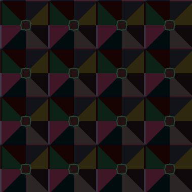 Geometrik süslemeli vektör deseni. Kusursuz tasarım dokusu 