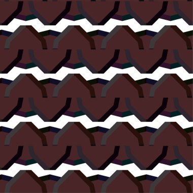 Geometrik süslemeli vektör deseni. Kusursuz tasarım dokusu 