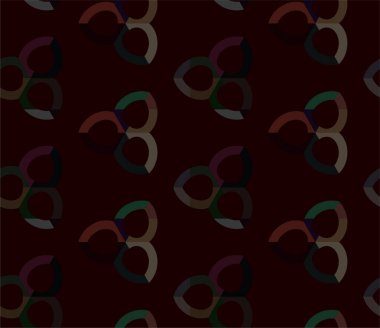 Geometrik süslemeli vektör deseni. Kusursuz tasarım dokusu 