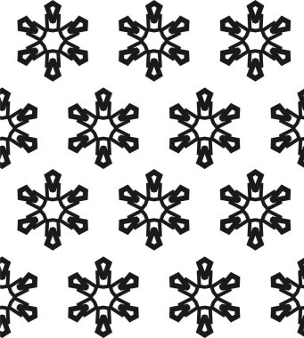 Geometrik süslemeli vektör deseni. Kusursuz tasarım dokusu 