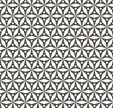 Geometrik süslemeli vektör deseni. Kusursuz tasarım dokusu 