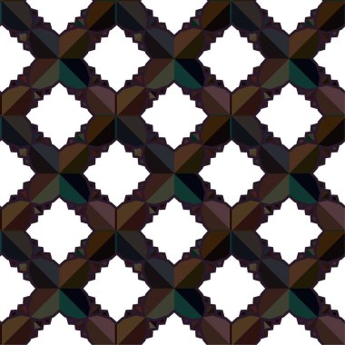 Soyut geometrik süslemesiz desen. tasarım arkaplanı, vektör illüstrasyonu