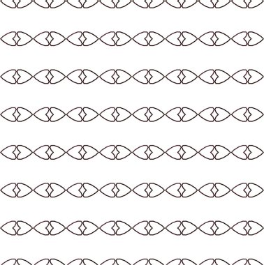 Geometrik süslemeli vektör deseni. Kusursuz tasarım dokusu 