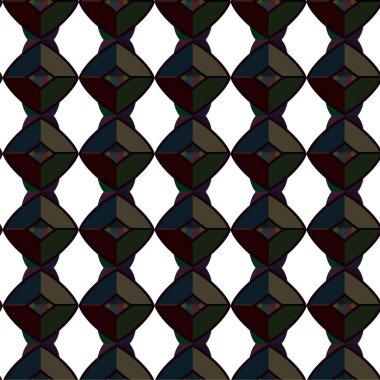 Geometrik süslemeli vektör deseni. Kusursuz tasarım dokusu 