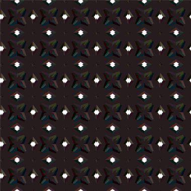 Geometrik süslemeli vektör deseni. Kusursuz tasarım dokusu 