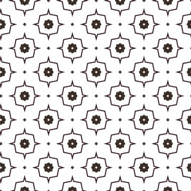 Geometrik süslemeli vektör deseni. Kusursuz tasarım dokusu 