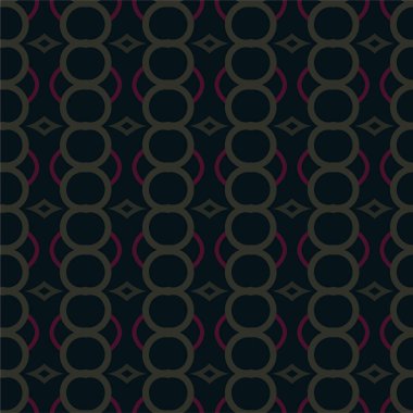 Geometrik süslemeli vektör deseni. Kusursuz tasarım dokusu 