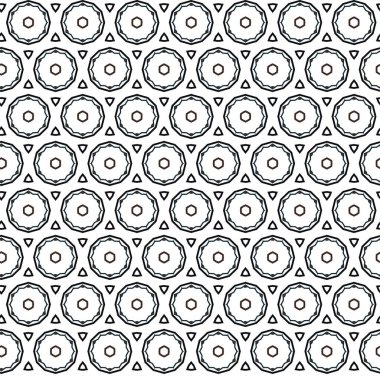 Geometrik süslemeli vektör deseni. Kusursuz tasarım dokusu 