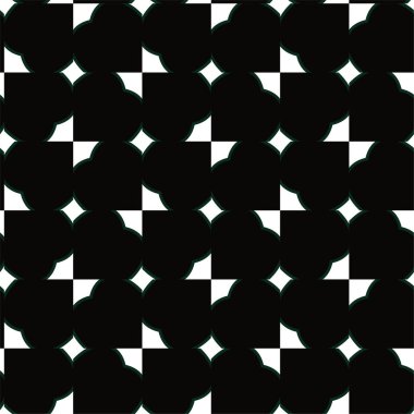 Geometrik süslemeli vektör deseni. Kusursuz tasarım dokusu 