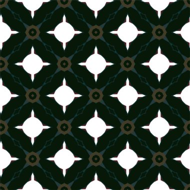 Geometrik süslemeli vektör deseni. Kusursuz tasarım dokusu 