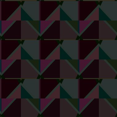 Geometrik süslemeli vektör deseni. Kusursuz tasarım dokusu 