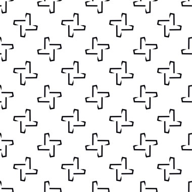 Soyut geometrik süslemesiz desen. tasarım arkaplanı, vektör illüstrasyonu