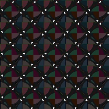 Geometrik süslemeli vektör deseni. Kusursuz tasarım dokusu 