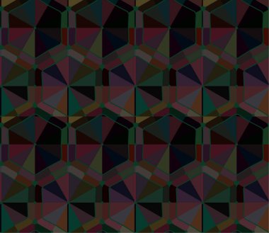 Geometrik süslemeli vektör deseni. Kusursuz tasarım dokusu 