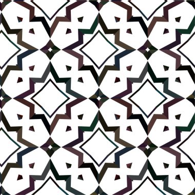 Soyut geometrik süslemesiz desen. tasarım arkaplanı, vektör illüstrasyonu