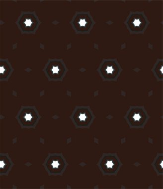 Geometrik süslemeli vektör deseni. Kusursuz tasarım dokusu 